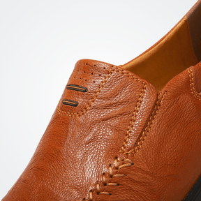 Herren Leder Mokassin Pisa Verno